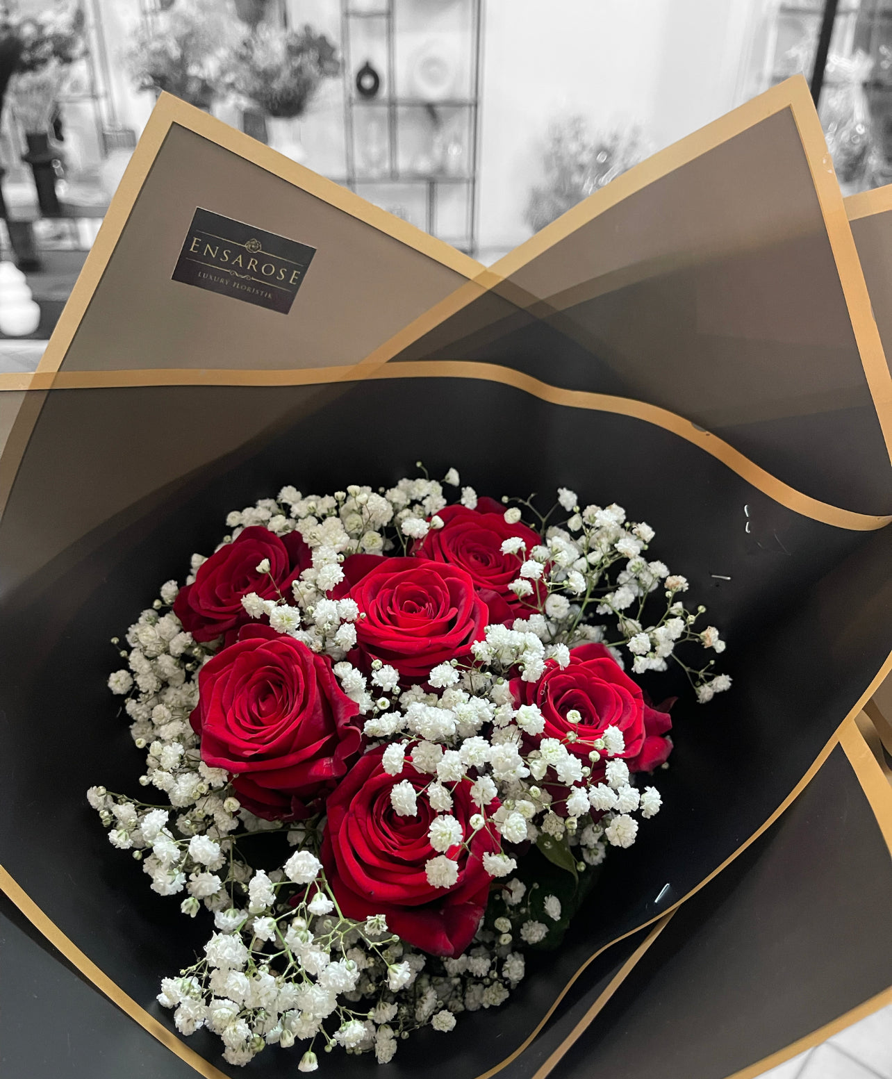 Luxury Rote Rosen Edel verpackt