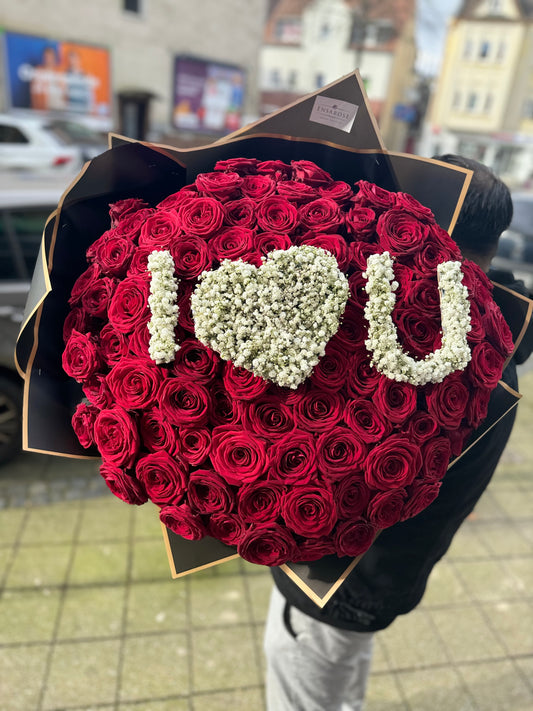 100 LuxuryRosen 60cm schleier I❤️U