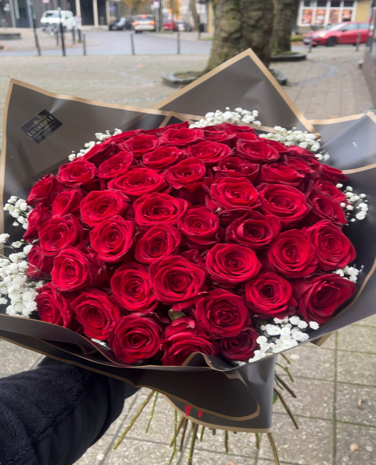 Luxury Rote Rosen Edel verpackt